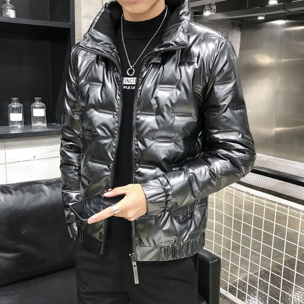 2020 winter new down men's casual solid color large size cotton padded jacket, Black
2020 winter new down men's casual solid color large size cotton padded jacket, Black