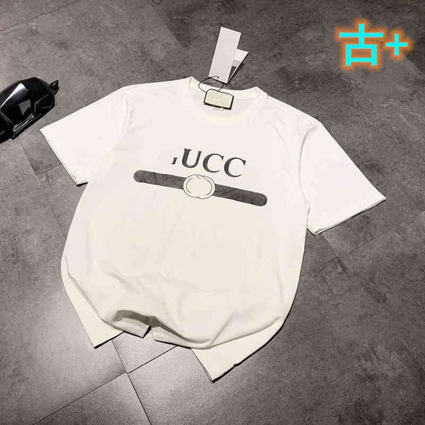 2022 factory wholesale new gu + summer printed short sleeve t-shirt for men and women, White
2022 factory wholesale new gu + summer printed short sleeve t-shirt for men and women, White