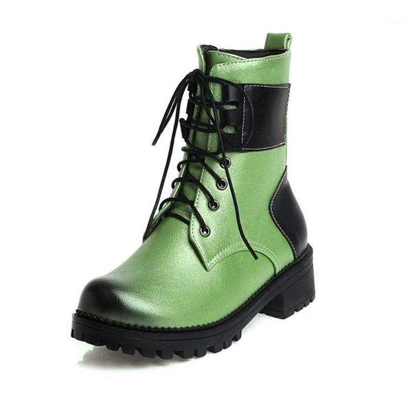 boots us4-11 womens round toe ankle chunky heel lace up match colors motorcycle shoes retro 4colors plus size punk1, Black
boots us4-11 womens round toe ankle chunky heel lace up match colors motorcycle shoes retro 4colors plus size punk1, Black