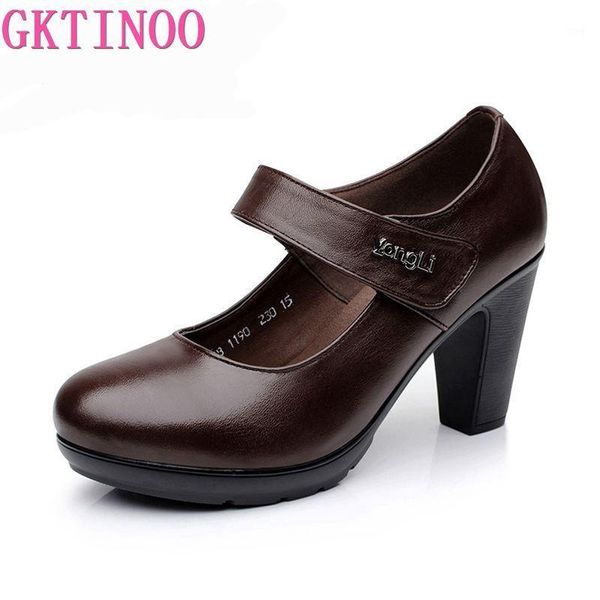 dress shoes gktinoo 2021 women pumps comfortable genuine leather high heel round toe casual thick mother shoes1, Black
dress shoes gktinoo 2021 women pumps comfortable genuine leather high heel round toe casual thick mother shoes1, Black