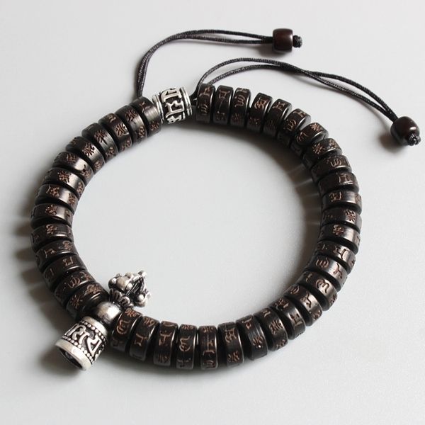 eastisan tibetan buddhism vajra charm natural coconut shell beads om mani padme hum bracelet for man women handmade dropshipping y200730, Black
eastisan tibetan buddhism vajra charm natural coconut shell beads om mani padme hum bracelet for man women handmade dropshipping y200730, Black