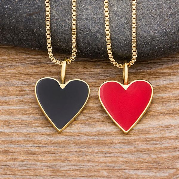 chains fashion tiny red black heart dainty necklace gold color chain choker for women enameled pendant jewelry accessories, Silver
chains fashion tiny red black heart dainty necklace gold color chain choker for women enameled pendant jewelry accessories, Silver