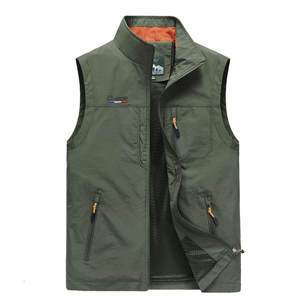 spring and summer new men's casual outdoor quick drying breathable stand collar vest group purchase, Black;white
spring and summer new men's casual outdoor quick drying breathable stand collar vest group purchase, Black;white