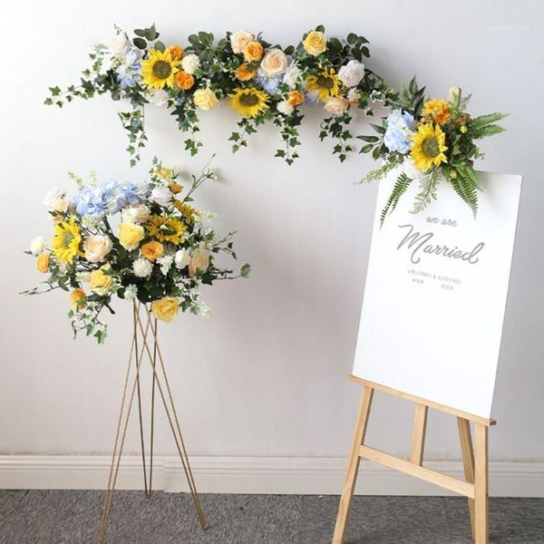 bright wedding arch decor sunflower arrangement leaves flower row centerpiece stand party supplies wedding home decoration1
bright wedding arch decor sunflower arrangement leaves flower row centerpiece stand party supplies wedding home decoration1