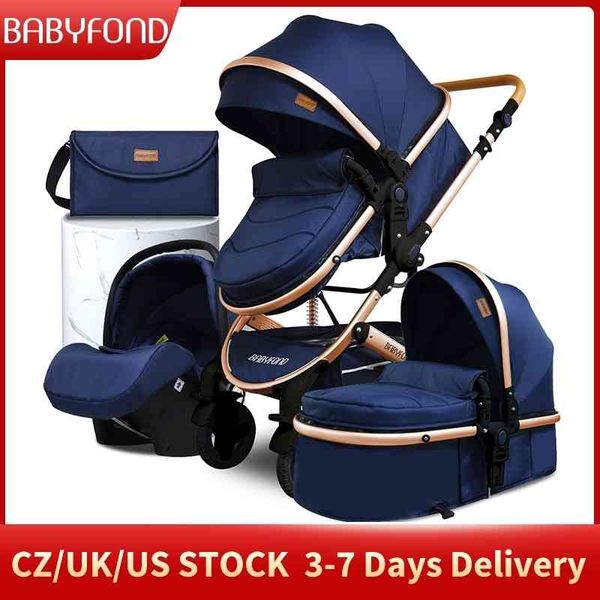 high landscape baby stroller 3 in 1 newborn pram anti-shock all terrain pushchair reversible bassinet car seat send mommy bag 
high landscape baby stroller 3 in 1 newborn pram anti-shock all terrain pushchair reversible bassinet car seat send mommy bag