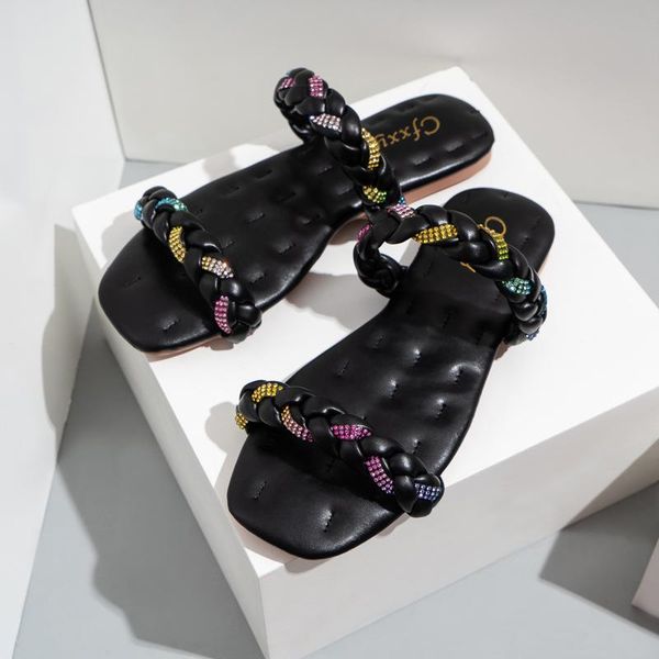 slippers big size women fashion weave slides open toe ladies flats casual shoes beach outdoor female flip flop for, Black
slippers big size women fashion weave slides open toe ladies flats casual shoes beach outdoor female flip flop for, Black