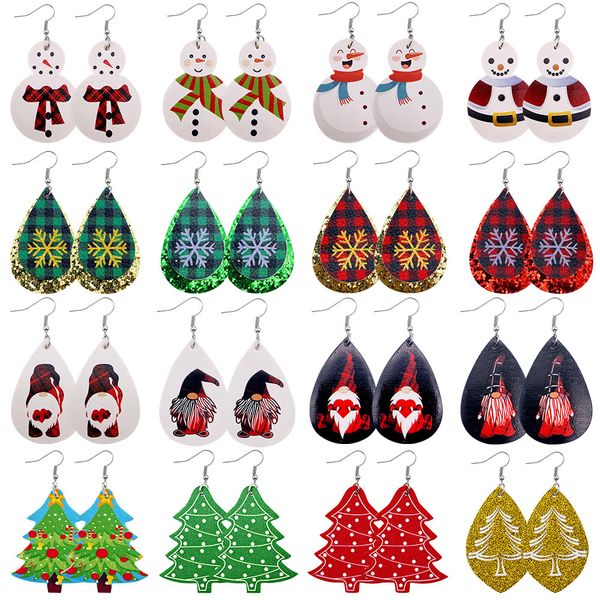fashion multilayer christmas tree pu leather earring multi-style sequins print snowman elk earrings dangle ear hook eardrop women jewelry, Silver
fashion multilayer christmas tree pu leather earring multi-style sequins print snowman elk earrings dangle ear hook eardrop women jewelry, Silver