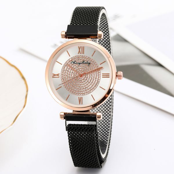 starry sky watch women luxury stainless steel magnet buckle mesh bracelet watches rhinestone ladies dress clock relogio feminino, Slivery;brown
starry sky watch women luxury stainless steel magnet buckle mesh bracelet watches rhinestone ladies dress clock relogio feminino, Slivery;brown