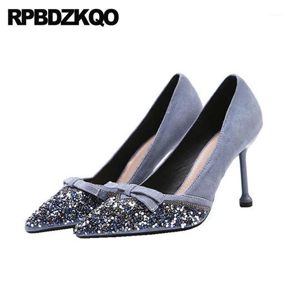 dress shoes ladies diamond bow suede blue pumps jewel pointed toe evening female crystal high heels big size rhinestone scarpin thin1, Black
dress shoes ladies diamond bow suede blue pumps jewel pointed toe evening female crystal high heels big size rhinestone scarpin thin1, Black