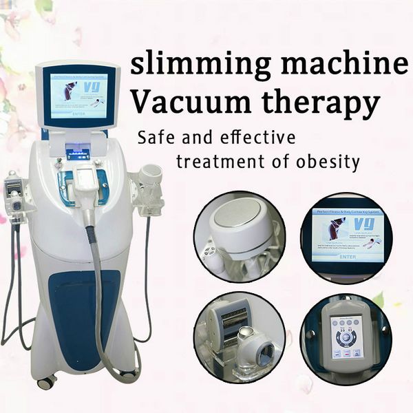 latest 360 vacuum roller machine fat e vacuum slimming equipment vela shape fat e device with 5 handles