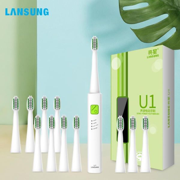 lansung sonic electric toothbrush smart ultrasonic usb rechargeable toothbrush heads replaceable whitening waterproof1
lansung sonic electric toothbrush smart ultrasonic usb rechargeable toothbrush heads replaceable whitening waterproof1