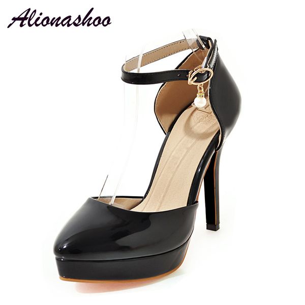 alionashoo 5 inches stiletto heels women's extremely high pumps platform shoes large sizes basic solid color plus size 48 lj201112, Black
alionashoo 5 inches stiletto heels women's extremely high pumps platform shoes large sizes basic solid color plus size 48 lj201112, Black