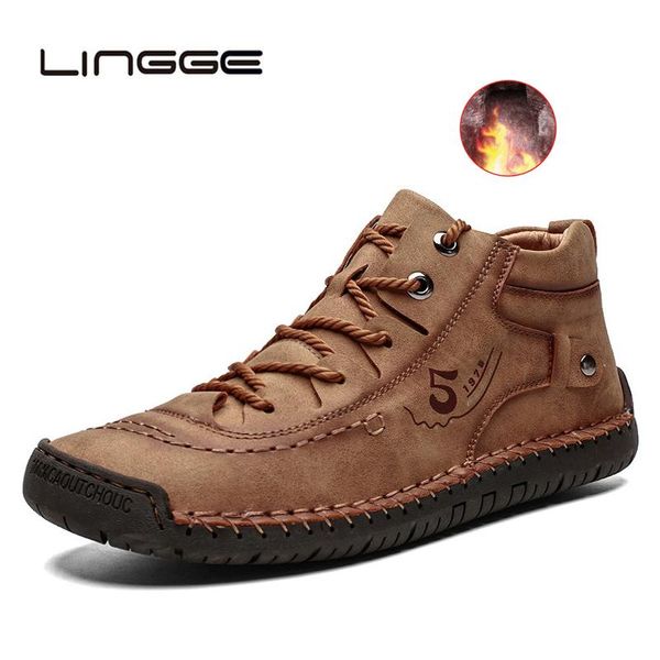 lingge classic winter men ankle boots men snow boots comfortable plush warm split leather autumn outdoor man motorcycle, Black
lingge classic winter men ankle boots men snow boots comfortable plush warm split leather autumn outdoor man motorcycle, Black
