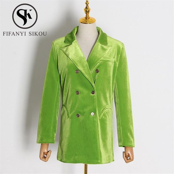 autumn women velvet blazer jacket double breasted fashion design lapel casual green suit jacket ladies loose chic blazers coat1, White;black
autumn women velvet blazer jacket double breasted fashion design lapel casual green suit jacket ladies loose chic blazers coat1, White;black