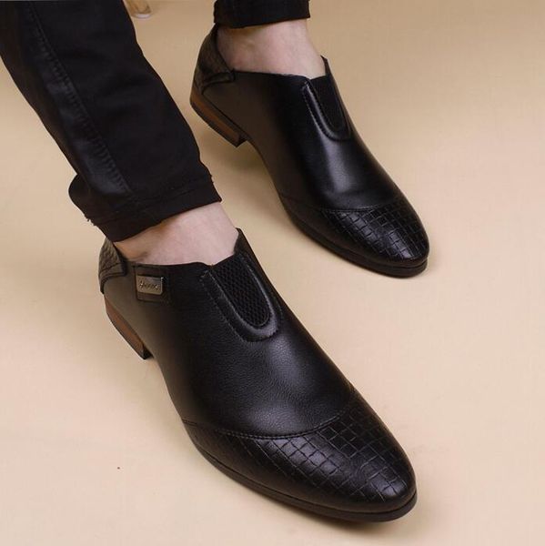 Spring summer England men's causal patchwork leather shoes Men's increased slip-on dressshoees wedding shoes, Black
Spring summer England men's causal patchwork leather shoes Men's increased slip-on dressshoees wedding shoes, Black
