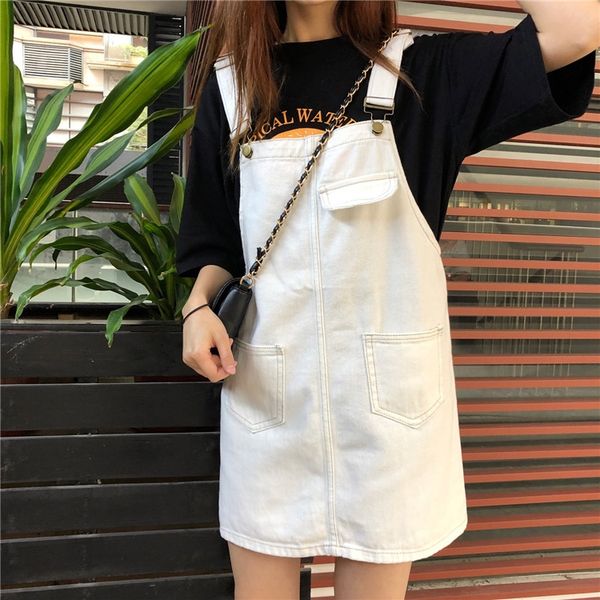 spring and summer 2020 new korean women's wear reduced age belt suspender sling sling loose and thindenim suspender skirt short skirt i, Black;gray
spring and summer 2020 new korean women's wear reduced age belt suspender sling sling loose and thindenim suspender skirt short skirt i, Black;gray