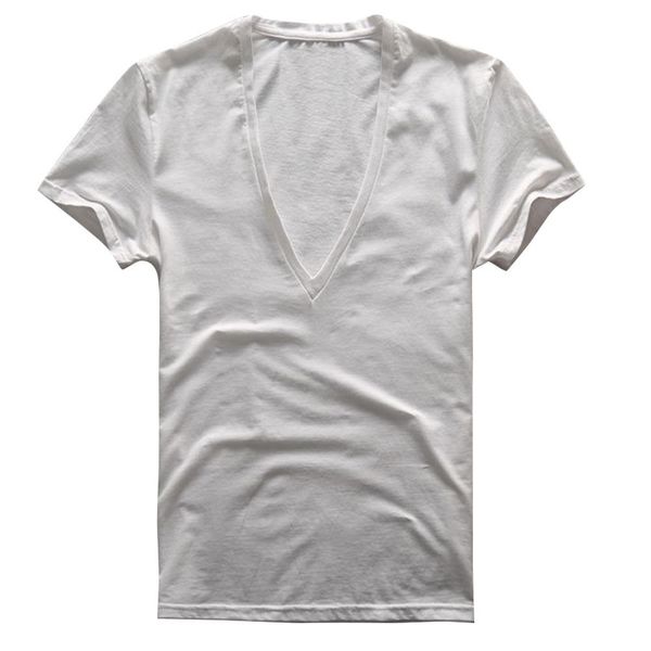 2019 new men summer t shirt slim type stretch solid color short sleeve deep v-neck t-shirt male, White;black
2019 new men summer t shirt slim type stretch solid color short sleeve deep v-neck t-shirt male, White;black
