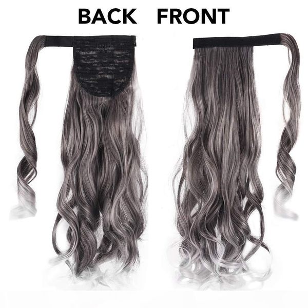 ponytail salt and pepper grey hair buns updo pony tail sleek silver gray human hair ponytail hairpiece wraps around colored ponytail long, Black
ponytail salt and pepper grey hair buns updo pony tail sleek silver gray human hair ponytail hairpiece wraps around colored ponytail long, Black
