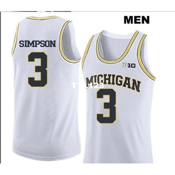 vintage 121 michigan wolverines zavier simpson #3 college real embroidery jersey size s-4xl or custom any name or number jersey, Black
vintage 121 michigan wolverines zavier simpson #3 college real embroidery jersey size s-4xl or custom any name or number jersey, Black