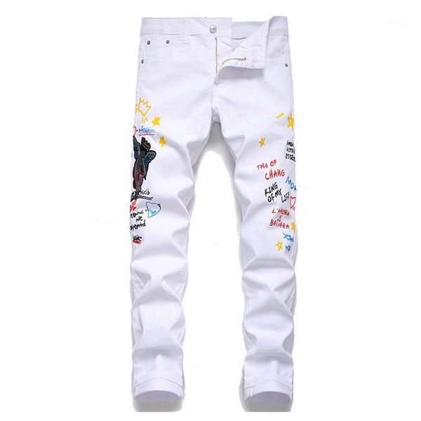 kiovno men fashion printed jeans pants pattern embroidery streetwear demim trousers male night club wear1, Blue
kiovno men fashion printed jeans pants pattern embroidery streetwear demim trousers male night club wear1, Blue