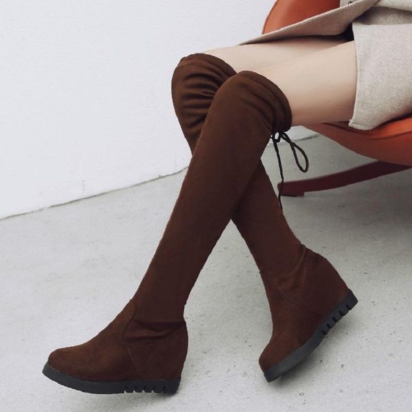 boots big size 34-43 female height increasing over the knee concise thigh high women heels shoes woman, Black
boots big size 34-43 female height increasing over the knee concise thigh high women heels shoes woman, Black