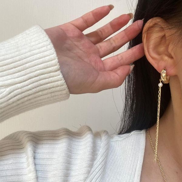 TIMEONLY French Imitation Pearl Shiny Crystal Tassel Earring Long Hollow Chain Dangle Earring for Women Girls Jewelry Elegant, Silver
TIMEONLY French Imitation Pearl Shiny Crystal Tassel Earring Long Hollow Chain Dangle Earring for Women Girls Jewelry Elegant, Silver