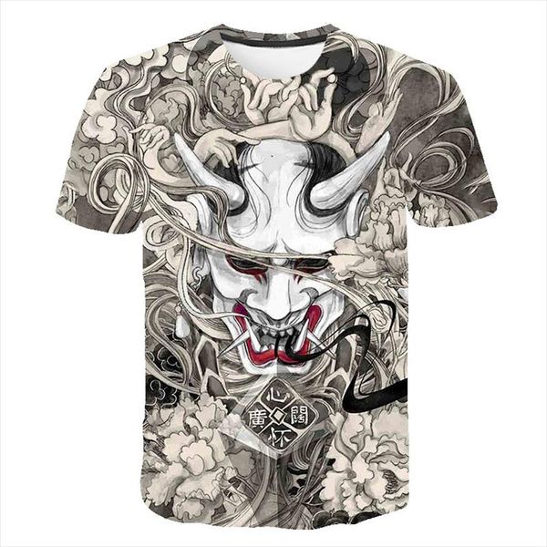 2021 new skull print t shirt men 3d japanese tattoo t shirt trendy short sleeve men female harajuku summer camisas, White;black 
2021 new skull print t shirt men 3d japanese tattoo t shirt trendy short sleeve men female harajuku summer camisas, White;black