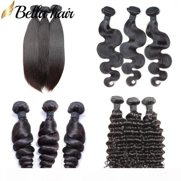 9a brazilian hair bundles 3 bundles straight body deep wave loose wave virgin human hair weft extensions double weft bellahair, Black 
9a brazilian hair bundles 3 bundles straight body deep wave loose wave virgin human hair weft extensions double weft bellahair, Black