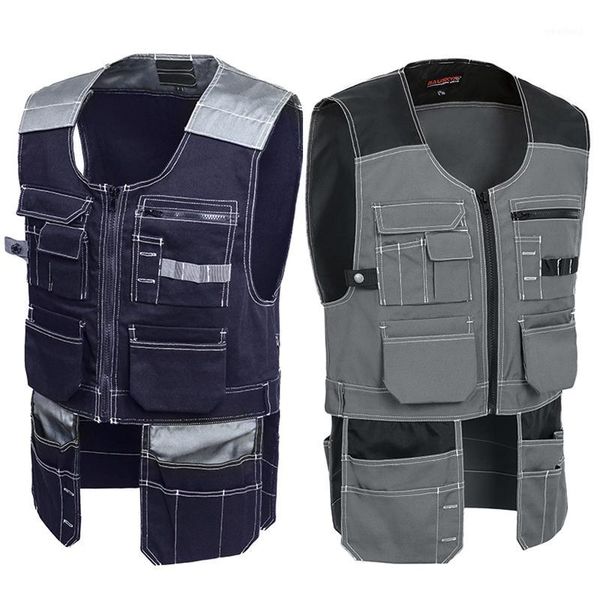 men's vests b208 multifunction multi tool multi-pocket t/c twill workwear vest waistcoat for maintenance1, Black;white
men's vests b208 multifunction multi tool multi-pocket t/c twill workwear vest waistcoat for maintenance1, Black;white