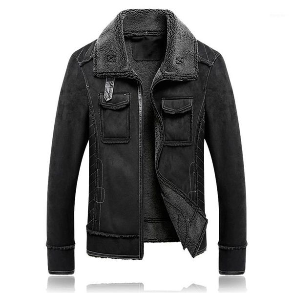 2019 winter faux leather bomber jacket men motorcycles suede thick velvet coats mens faux fur overcoat streewear clothing wo0571, Black
2019 winter faux leather bomber jacket men motorcycles suede thick velvet coats mens faux fur overcoat streewear clothing wo0571, Black
