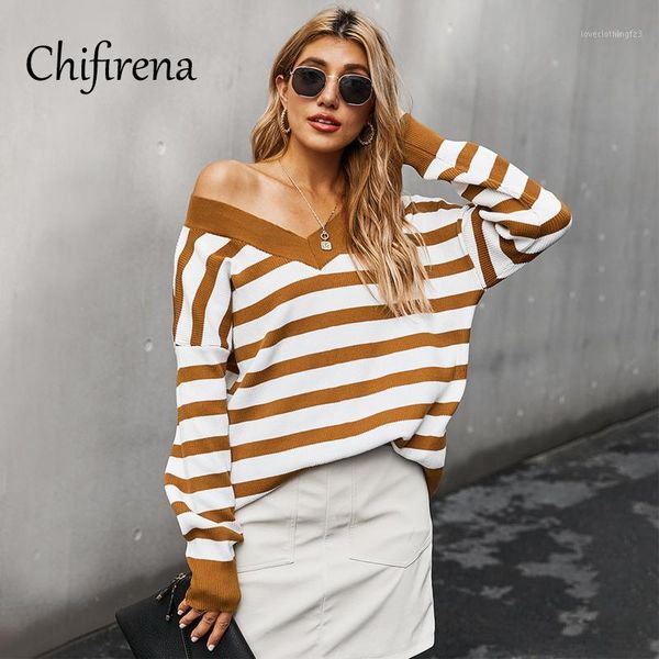 women's sweaters chifirena 2021 knitted women v neck sweater pullovers winter ribbed striped pullover casual loose elegant 1, White;black
women's sweaters chifirena 2021 knitted women v neck sweater pullovers winter ribbed striped pullover casual loose elegant 1, White;black