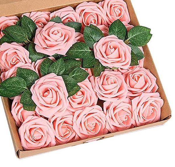 shenho 25 artificial foam roses for wedding bouquets, core decorations, wedding party decorations (25 pcs
shenho 25 artificial foam roses for wedding bouquets, core decorations, wedding party decorations (25 pcs