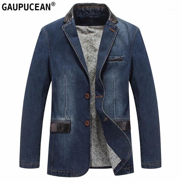 men denim suit jacket 100% cotton single breasted pockets blue casual street spring autumn male outwear slim man cowboy blazer1, White;black
men denim suit jacket 100% cotton single breasted pockets blue casual street spring autumn male outwear slim man cowboy blazer1, White;black