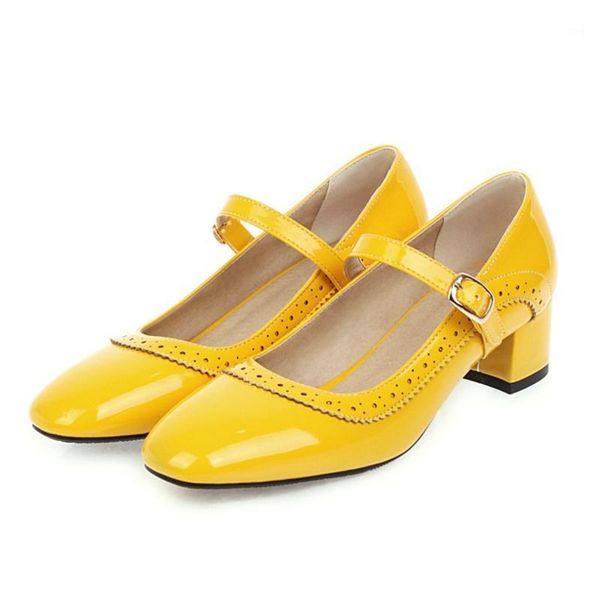 dress shoes ladies size 34-48 women zapatos de mujer leather fashion platform shallow pumps concise buckle heels party x58-21, Black
dress shoes ladies size 34-48 women zapatos de mujer leather fashion platform shallow pumps concise buckle heels party x58-21, Black