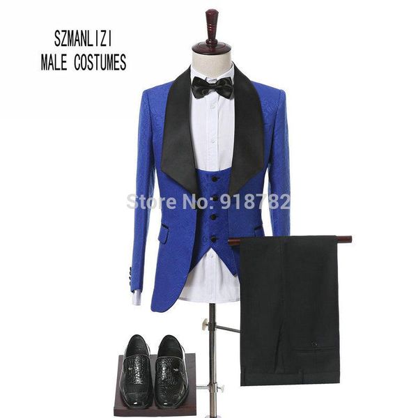men's suits & blazers terno masculino 2021 elegant brand wedding mens suit royal blue tuxedo flower groom for men 3 pieces groomsmen, White;black
men's suits & blazers terno masculino 2021 elegant brand wedding mens suit royal blue tuxedo flower groom for men 3 pieces groomsmen, White;black