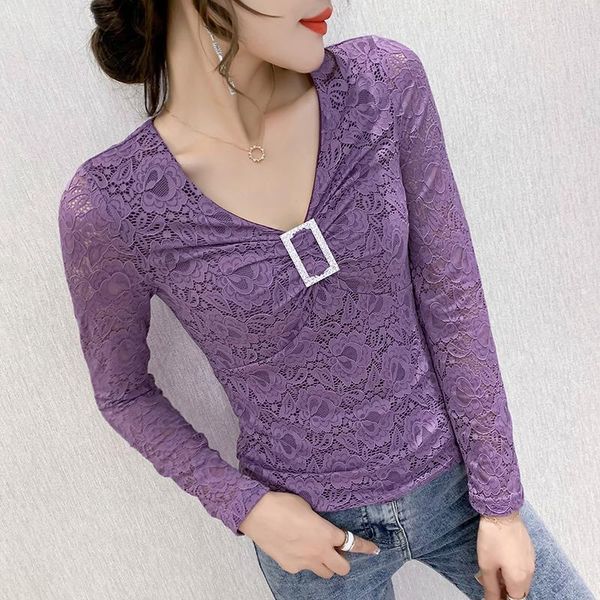 new 2021 autumn long sleeve lace fashion casual v-neck women blouse shirt elegant slim diamond women's, White
new 2021 autumn long sleeve lace fashion casual v-neck women blouse shirt elegant slim diamond women's, White