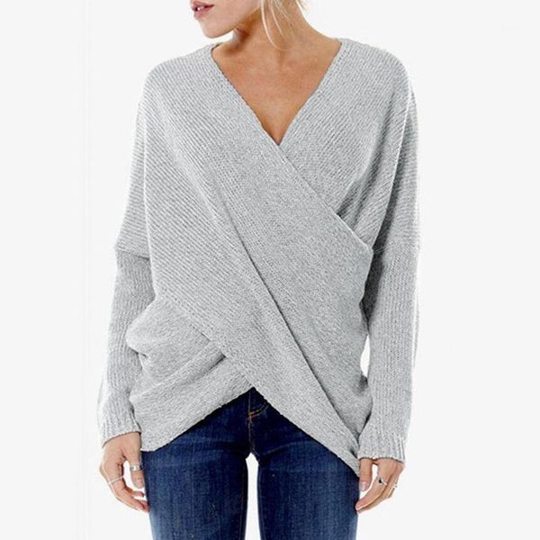 2020 autumn women's v-neck criss-cross knitted sweater winter long sleeve solid warm loose casual pullover knitted sweater1, White;black
2020 autumn women's v-neck criss-cross knitted sweater winter long sleeve solid warm loose casual pullover knitted sweater1, White;black