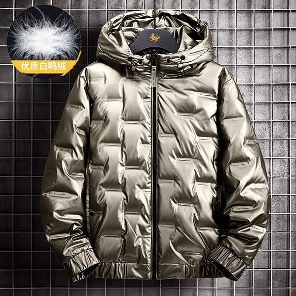 glossy lightweight down jacket men's hooded short winter new korean version of the trend thickening warm tide brand, Black
glossy lightweight down jacket men's hooded short winter new korean version of the trend thickening warm tide brand, Black