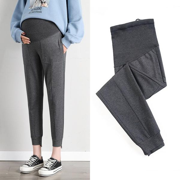 1219# maternity pants spring autumn sport style pants loose comfy belly support elastic waist maternity trousers, White
1219# maternity pants spring autumn sport style pants loose comfy belly support elastic waist maternity trousers, White