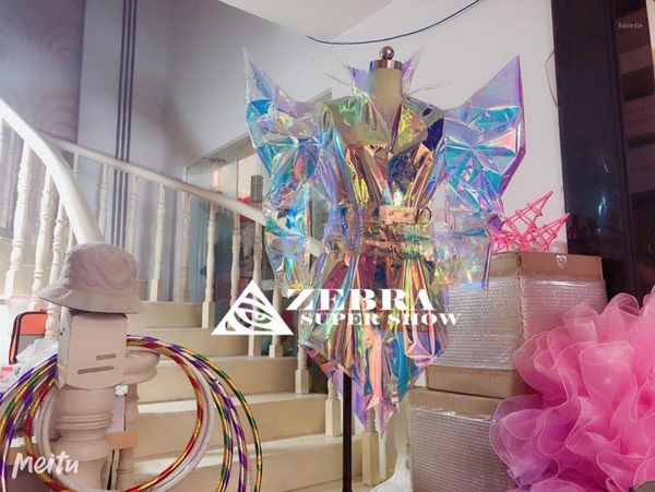 party performance costume laser pvc future technology jacket cool gogo nightclub bar male singer dj ds stage show dance wear1, Black;red
party performance costume laser pvc future technology jacket cool gogo nightclub bar male singer dj ds stage show dance wear1, Black;red