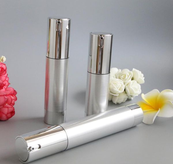20ml 30ml makeup lotion pump bottle refillable bright silver airless cosmetic essence packaging wmtwse comb2010
20ml 30ml makeup lotion pump bottle refillable bright silver airless cosmetic essence packaging wmtwse comb2010