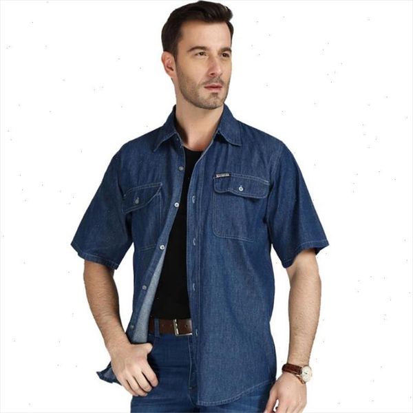 plus size 3xl 4xl men summer denim shirts fashion causal male casual short sleeve shirts and summer man loose shirts a3605, White;black
plus size 3xl 4xl men summer denim shirts fashion causal male casual short sleeve shirts and summer man loose shirts a3605, White;black
