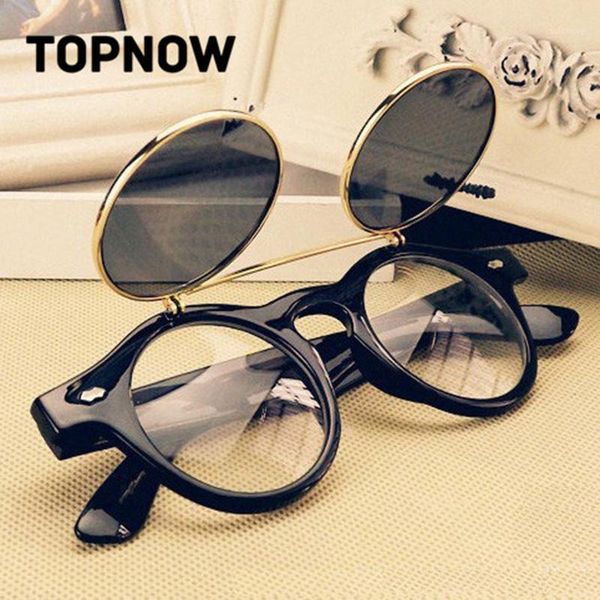 wholesale- steampunk goth glasses goggles round flip up sunglasses women men retro vintage fashion eyewear unisex1, White;black
wholesale- steampunk goth glasses goggles round flip up sunglasses women men retro vintage fashion eyewear unisex1, White;black