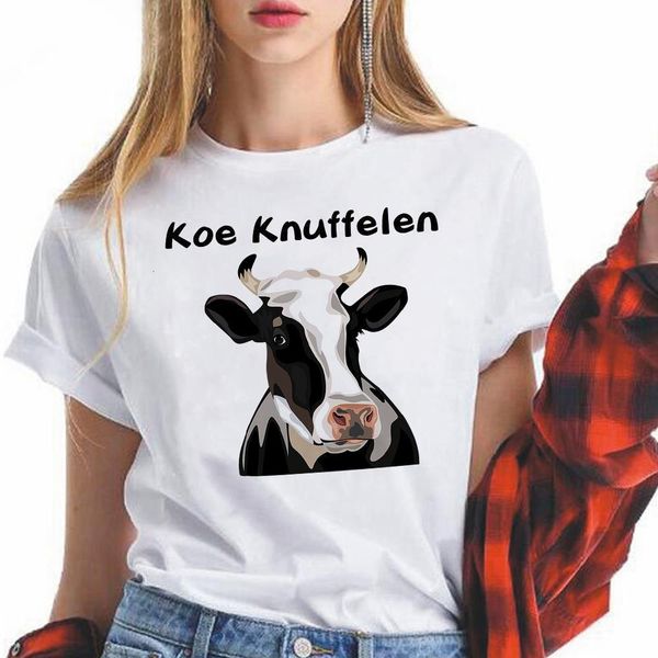 koe knuffelen printed shirts women summer t-shirt relieve pressure netherlands pop hipster clothes oversize streetwear vogue, White
koe knuffelen printed shirts women summer t-shirt relieve pressure netherlands pop hipster clothes oversize streetwear vogue, White