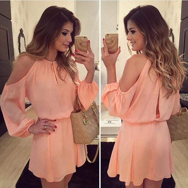 new chiffon strapless dress strap long-sleeved dress casual solid color1, Black;gray
new chiffon strapless dress strap long-sleeved dress casual solid color1, Black;gray