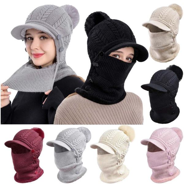 winter warm knitted hats for women windproof hat cycling skiing beanies knit hat scarf mask sets full cover chapeaux tricotes, Blue;gray
winter warm knitted hats for women windproof hat cycling skiing beanies knit hat scarf mask sets full cover chapeaux tricotes, Blue;gray