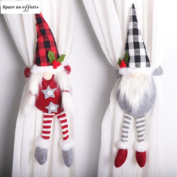 doll curtain button christmas decoration felt plaid hat christmas stocking long legs faceless doll new year's eve decorations
doll curtain button christmas decoration felt plaid hat christmas stocking long legs faceless doll new year's eve decorations