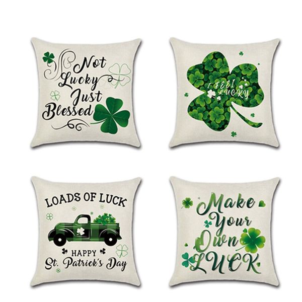 st. patrick's day linen pillowcases green lucky clover sofa car printing throw pillow case square cushion cover with zipper festival de
st. patrick's day linen pillowcases green lucky clover sofa car printing throw pillow case square cushion cover with zipper festival de