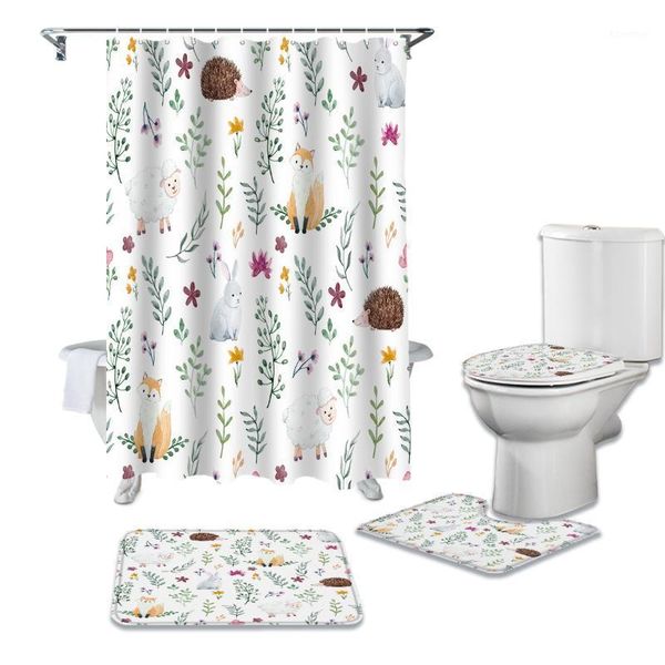 cartoon hedgehog spring waterproof shower curtain rug set non-slip bath mat toliet cover polyester shower curtain1
cartoon hedgehog spring waterproof shower curtain rug set non-slip bath mat toliet cover polyester shower curtain1
