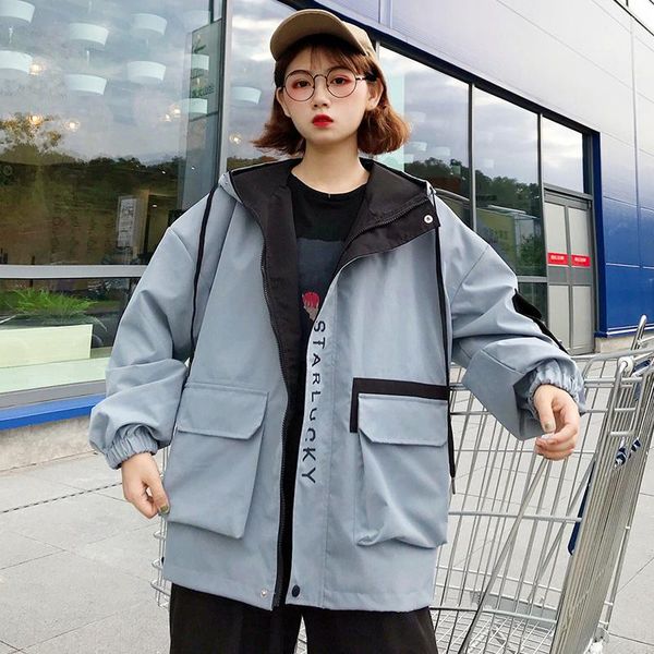 women's jackets womens and coats jacket woman spring autumn korean version of harajuku loose, Black;brown
women's jackets womens and coats jacket woman spring autumn korean version of harajuku loose, Black;brown